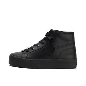 Adult Womens Tovni Hi Stack Leather Black - 5