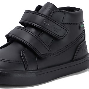 Infant Unisex Tovni Hi Vel Leather Alternative Black