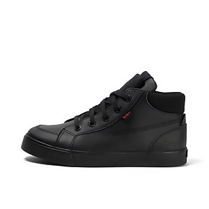 Youth Mens Tovni Hi Double Tongue Leather Black - 5