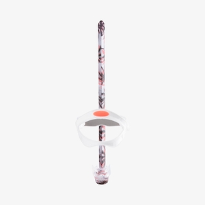 Adult Printed Bullet Head Snorkel Red/White