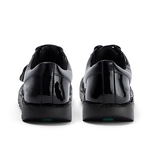 Adult Womens Kick Lo Leather Alternative Patent Leather Black