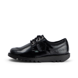 Adult Womens Kick Lo Vegan Patent Leather Black - 4