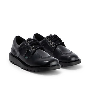 Adult Womens Kick Lo Leather Alternative Patent Leather Black