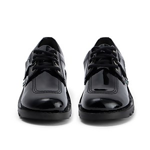 Adult Womens Kick Lo Leather Alternative Patent Leather Black