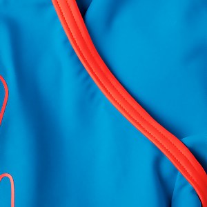 Boom Logo Placement Flyback Badeanzug Blau/Rot für Mädchen