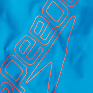 Boom Logo Placement Flyback Badeanzug Blau/Rot für Mädchen