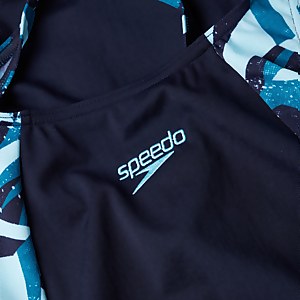 Women's Hyperboom Splice Muscleback Swimsuit Navy/Blue