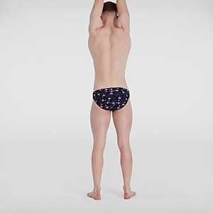 Slip de bain Homme Flamingo Flare Allover 5 cm bleu/rose