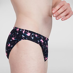 Slip de bain Homme Flamingo Flare Allover 5 cm bleu/rose