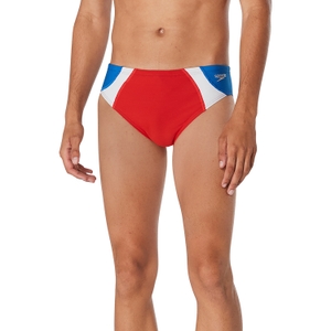 Men's Dual Colorblock One Brief Red - 26