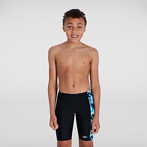 Boys' Allover Panel Jammer Black/Blue