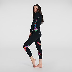 Legging Femme Printed noir/rose