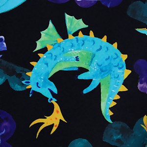 Jammer Bébé Digital Allover noir/violet