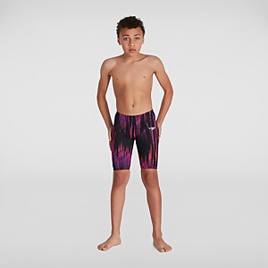 Boy's Fastskin Endurance+ High Waisted Jammer Black/Purple - 26