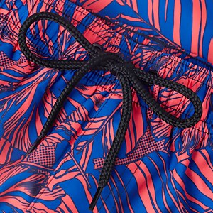 Men's Printed Leisure 16" Swim Shorts Blue/Red