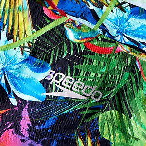 Lucid Jungle 17 cm Trainings-Badehose Grün/Blau für Herren