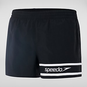 Short de bain Homme Retro 33 cm noir/blanc