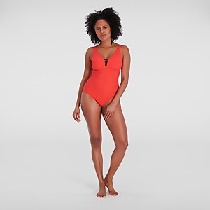 Maillot de bain Femme effet galbant OpalGleam rouge/noir - 40