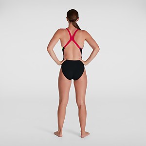Maillot de bain Femme Placement Digital Powerback noir/violet
