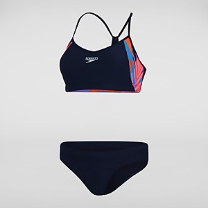 Bikini Femme Volley Thinstrap bleu/rouge