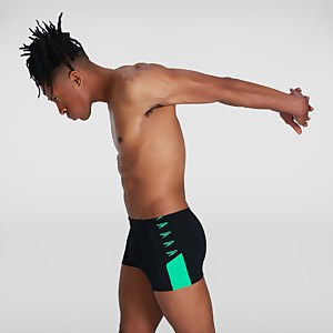 Boxer de bain Homme Boom Logo Splice noir/orange