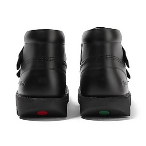 Youth Unisex Kick Hi Vel Leather Black
