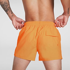Short de bain Homme 33 cm loisir coupe ajustée orange