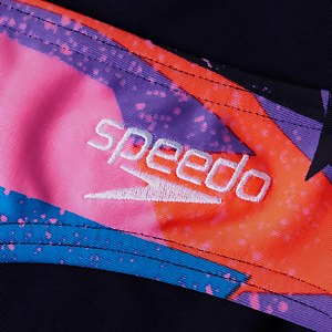 Triangel-Bikini Marineblau/Rot für Damen