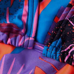 Triangel-Bikini Marineblau/Rot für Damen