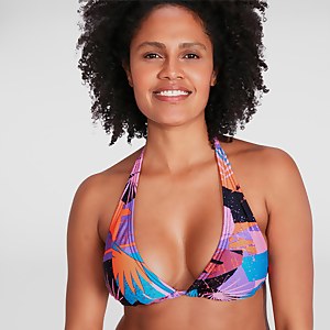 Triangel-Bikini Marineblau/Rot für Damen