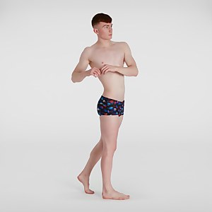 Slip de bain Homme Kaleidoscope V Training 17 cm noir/bleu