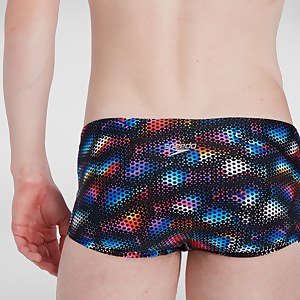 Slip de bain Homme Kaleidoscope V Training 17 cm noir/bleu