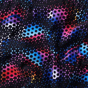 Slip de bain Homme Kaleidoscope V Training 17 cm noir/bleu