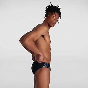 Men's Allover 7cm Brief Black/Grey