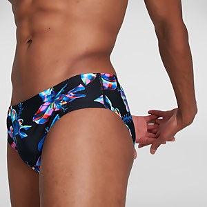 Men's Bio-Illuminate 8cm Allover Brief Black/Blue