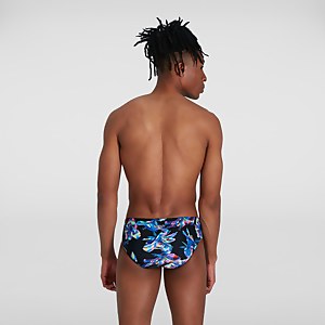Men's Bio-Illuminate 8cm Allover Brief Black/Blue