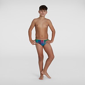 HyperChromatic Allover 6,5 cm Badehose Schwarz/Gelb für Jungen - 11-12