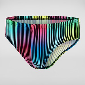 Slip de bain Garçon Allover HyperChromatic 6,5 cm noir/jaune