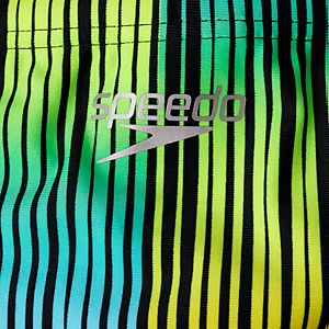 Slip de bain Garçon Allover HyperChromatic 6,5 cm noir/jaune