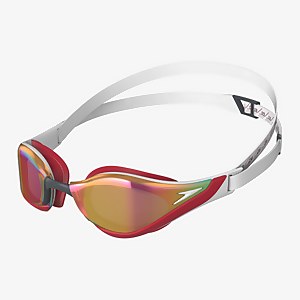 Adult Fastskin Pure Focus Mirror Goggles White/Red - ONE SIZE