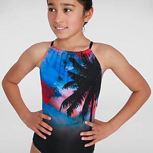 Maillot de bain Fille Star noir/bleu