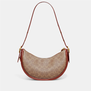 Coach Coated Canvas Signature Luna Shoulder Bag