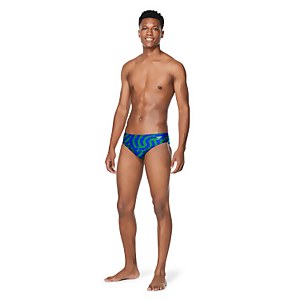 Men's Vortex Maze Brief Blue