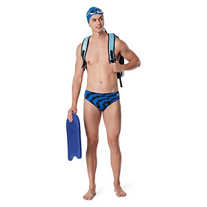 Men's Vortex Maze Brief Blue