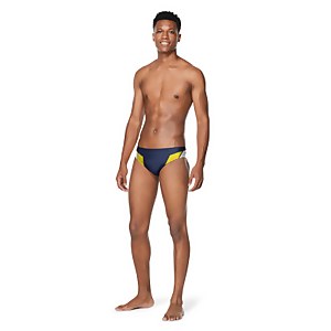 Men's Edge Splice Brief Navy/Gold