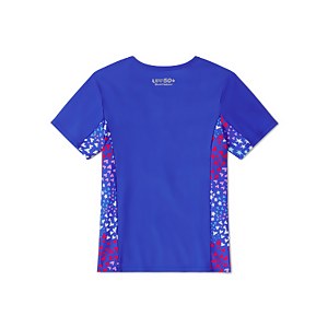 Short Sleeve Printed Splice Rashguard