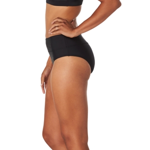 Women's High Waist Bikini Bottom Black