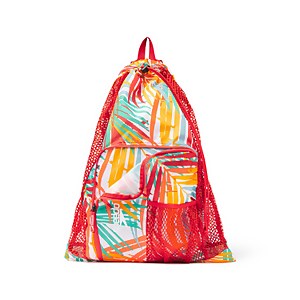 Unisex Printed Deluxe Ventilator Mesh Bag Red