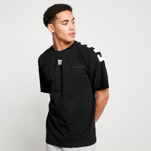 Camiseta Holgada con Logo Grande – Negro