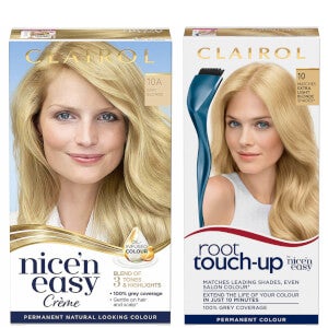 Clairol Root Touch-Up 10 Extra Light Blonde x Nice'n Easy ...